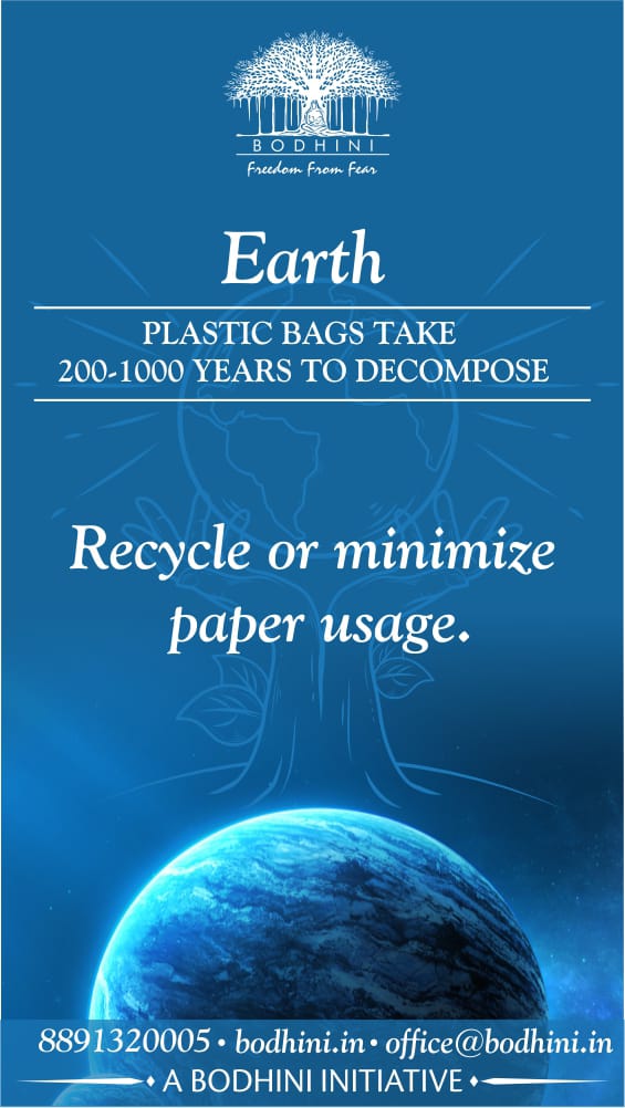 Recycle or minimize paper usage
